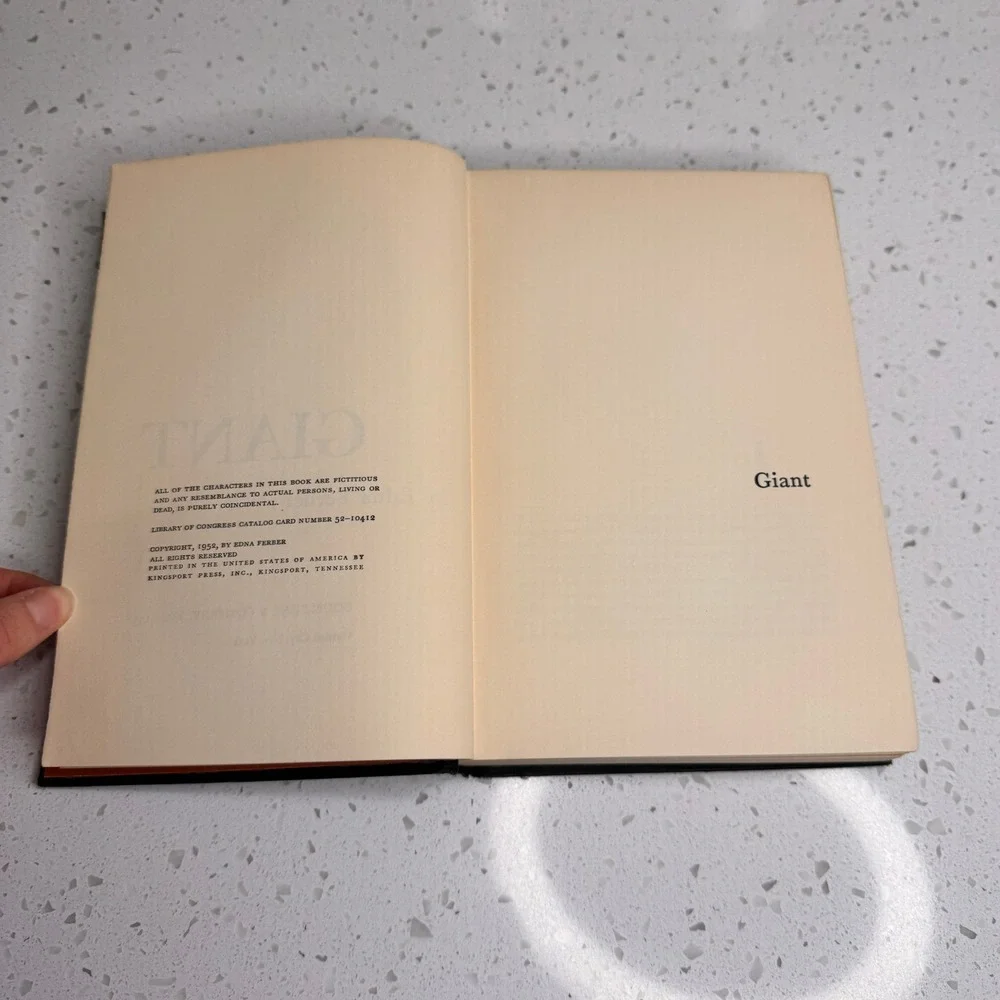 Giant First Edition 1952‎ Hardcover Book by Edna Ferber